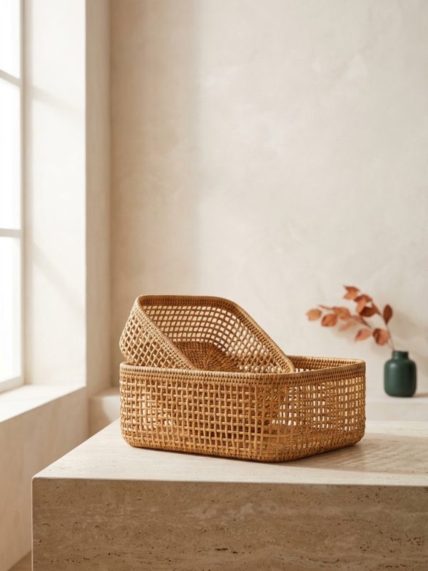 Cesta Rattan Storage Basket Set of 2