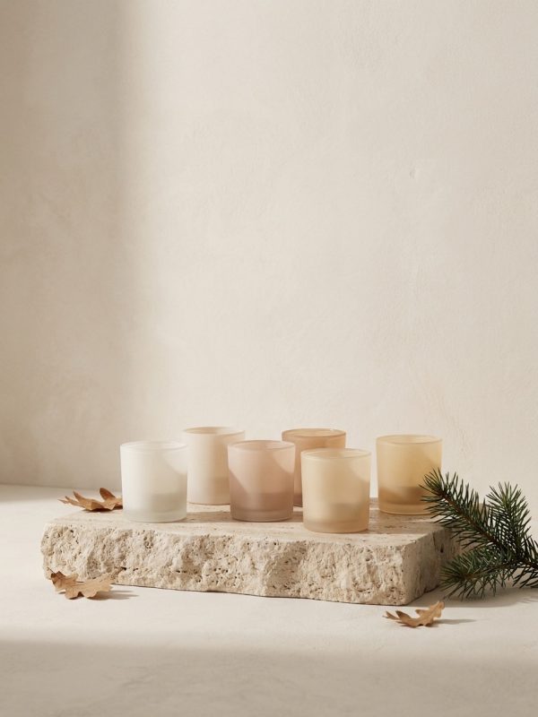 Faro Frosted Tealight Holders Set of 6