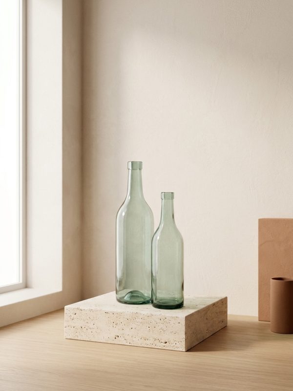 Mari Glass Bottle Vase Duo