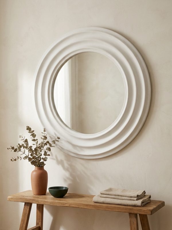 Nami Ripple Round Mirror