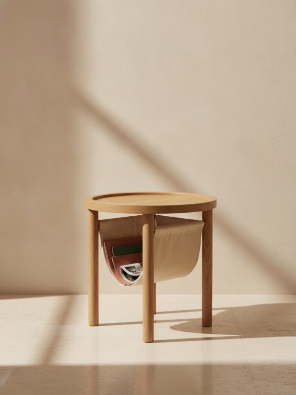 Nido Side Table with Magazine Rack
