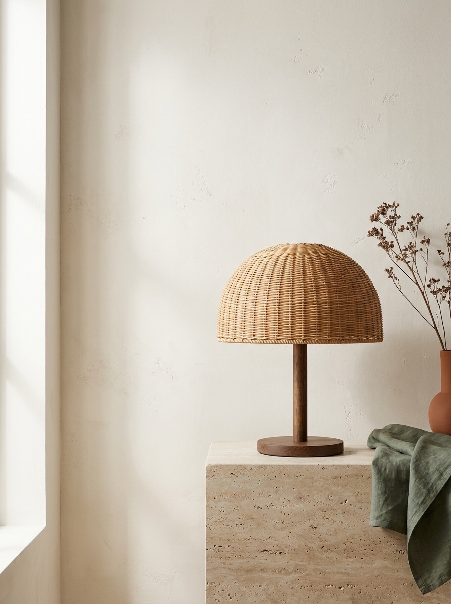 Onda Rattan Table Lamp