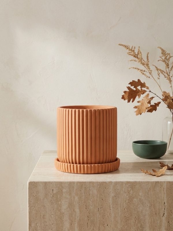 Vera Fluted Terracotta Planter